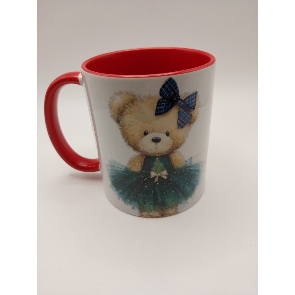 Teddy Bear Coffee Mug Sending You Christmas Bear Hugs New